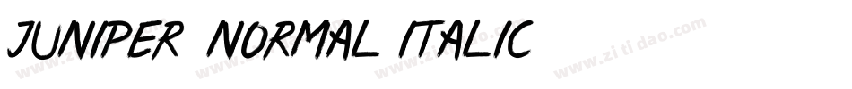 Juniper-Normal Italic字体转换